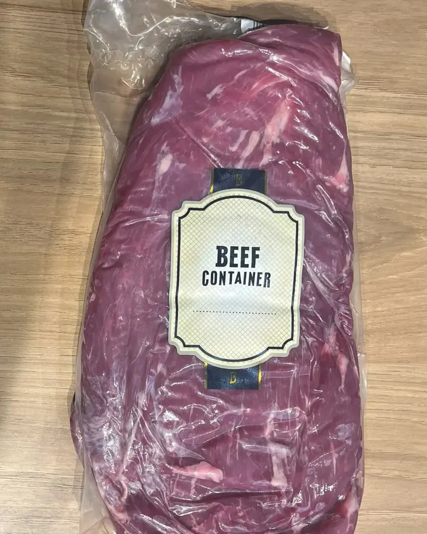 Bife do vazio Beef Container embalado a vácuo