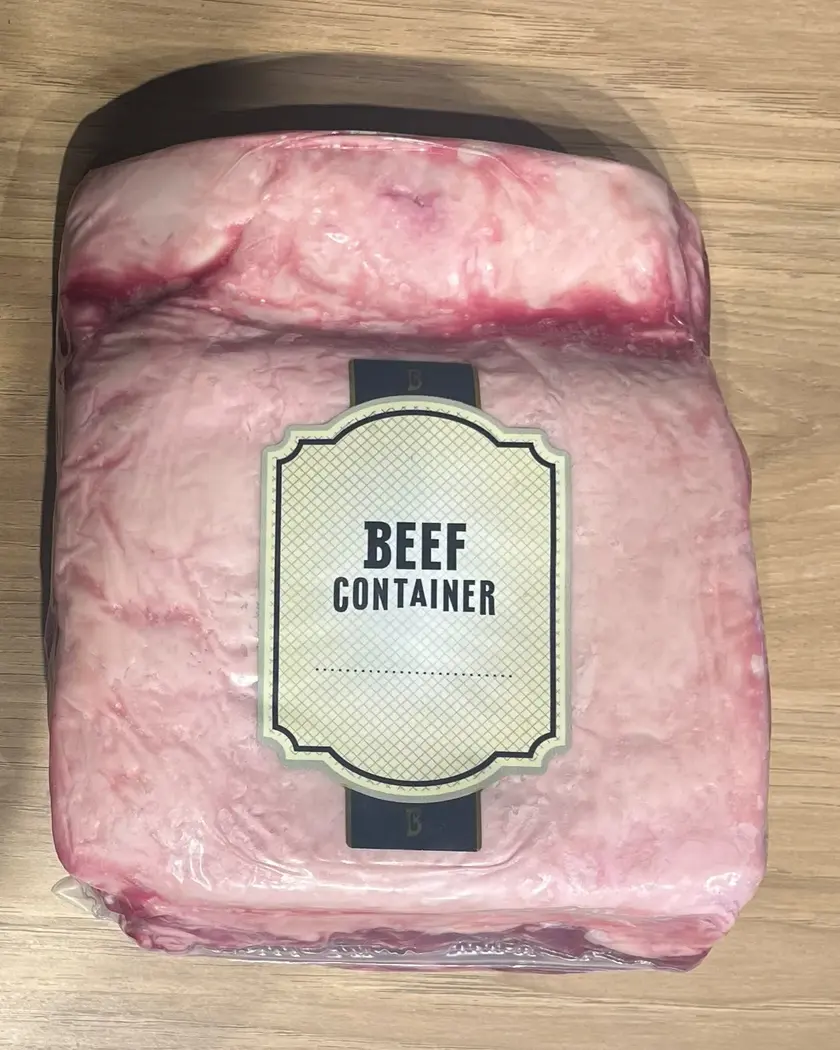 Chorizo Beef Container embalado a vácuo