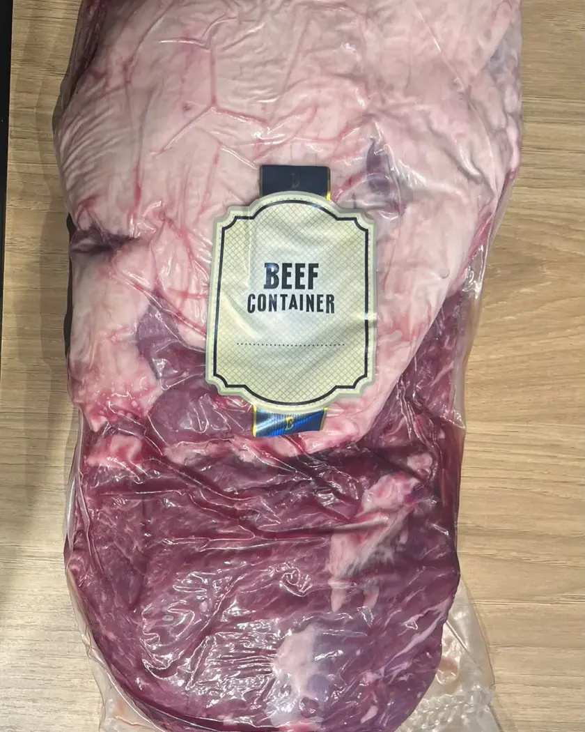 Fralda Beef Container embalada a vácuo
